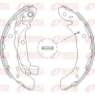Bremsbacke Hinterachse REMSA 4197.00