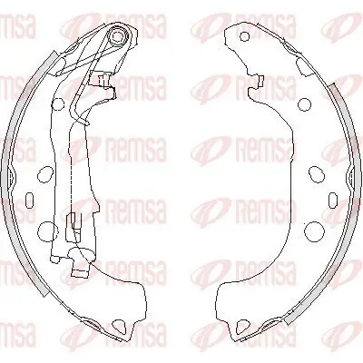 Bremsbacke Hinterachse REMSA 4206.00 Bild Bremsbacke Hinterachse REMSA 4206.00