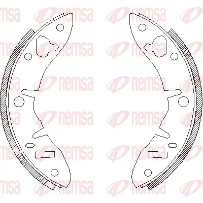 Bremsbacke Hinterachse REMSA 4220.00