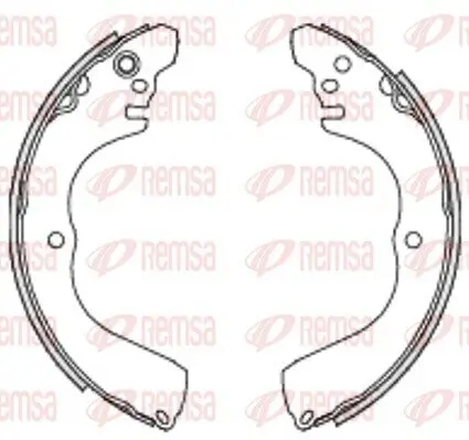 Bremsbacke Hinterachse REMSA 4233.00 Bild Bremsbacke Hinterachse REMSA 4233.00