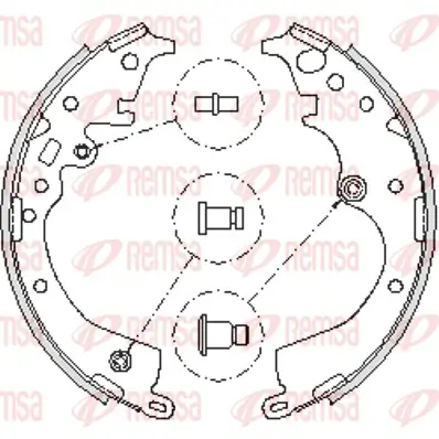 Bremsbacke Hinterachse REMSA 4239.00