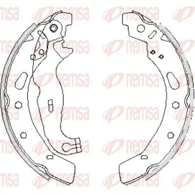 Bremsbacke Hinterachse REMSA 4242.00