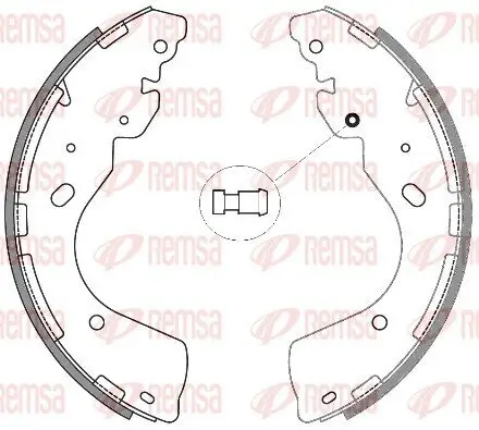 Bremsbacke Hinterachse REMSA 4246.00
