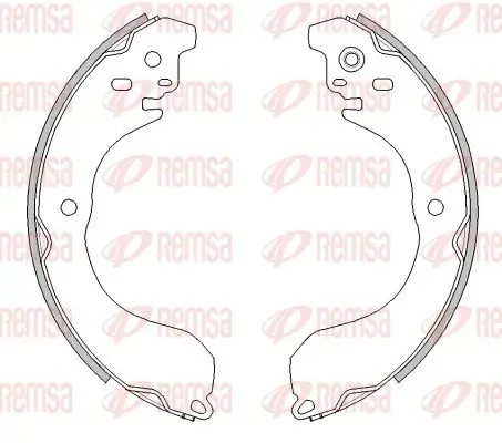Bremsbacke Hinterachse REMSA 4265.01 Bild Bremsbacke Hinterachse REMSA 4265.01