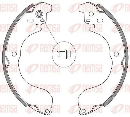 Bremsbacke Hinterachse REMSA 4265.00 Bild Bremsbacke Hinterachse REMSA 4265.00