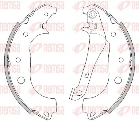 Bremsbacke Hinterachse REMSA 4295.00