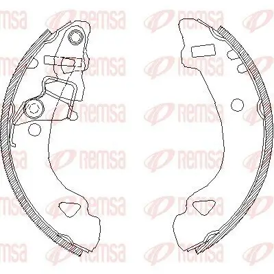 Bremsbacke REMSA 4303.00