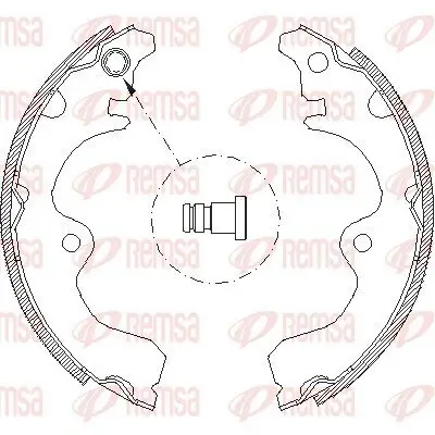 Bremsbacke REMSA 4334.01