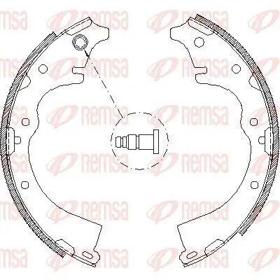 Bremsbacke REMSA 4360.01 Bild Bremsbacke REMSA 4360.01