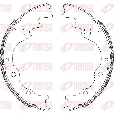 Bremsbacke Hinterachse REMSA 4365.00