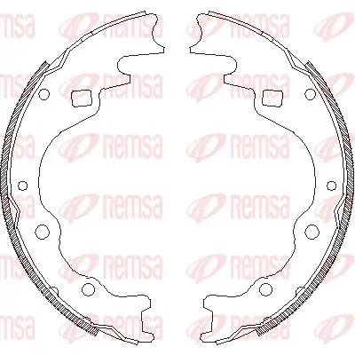 Bremsbacke Hinterachse REMSA 4365.00