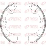 Bremsbacke Hinterachse REMSA 4386.00