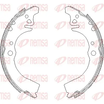 Bremsbacke Hinterachse REMSA 4389.00