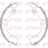 Bremsbacke Hinterachse REMSA 4389.00