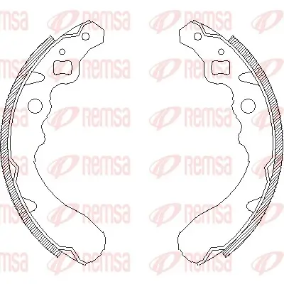 Bremsbacke Hinterachse REMSA 4390.00