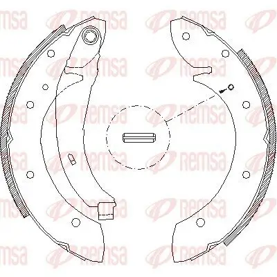 Bremsbacke Hinterachse REMSA 4396.02