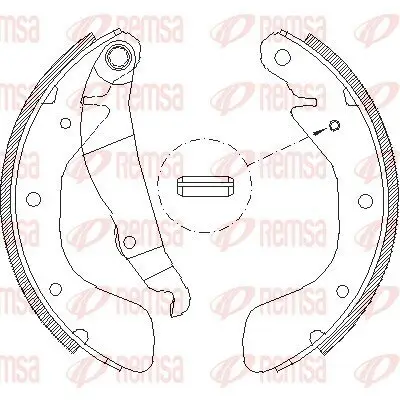 Bremsbacke REMSA 4398.00 Bild Bremsbacke REMSA 4398.00