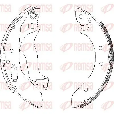 Bremsbacke Hinterachse REMSA 4400.00