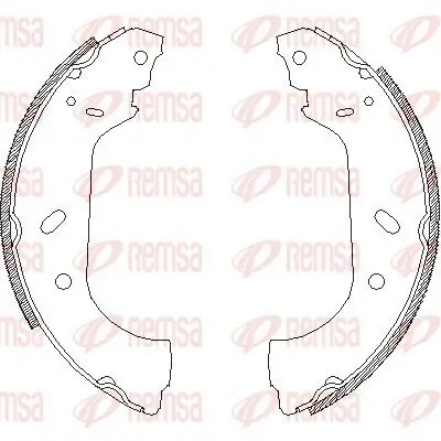 Bremsbacke REMSA 4417.00 Bild Bremsbacke REMSA 4417.00