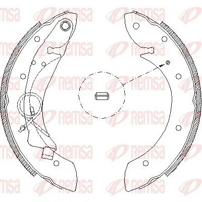 Bremsbacke REMSA 4419.00 Bild Bremsbacke REMSA 4419.00