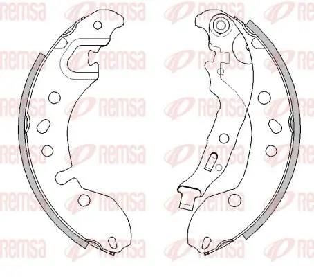 Bremsbacke Hinterachse REMSA 4442.00