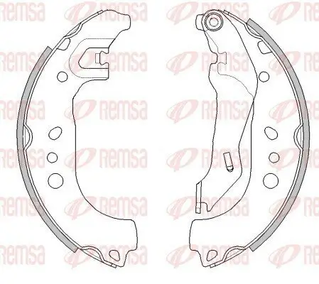 Bremsbacke REMSA 4445.00