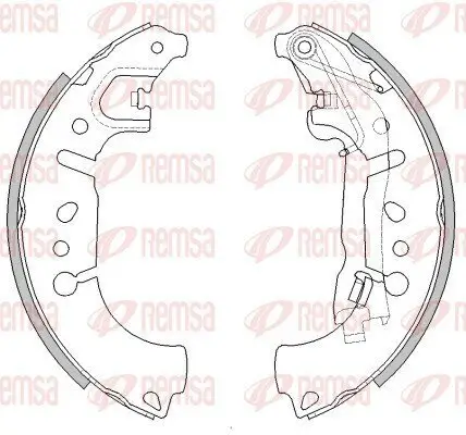 Bremsbacke Hinterachse REMSA 4446.00