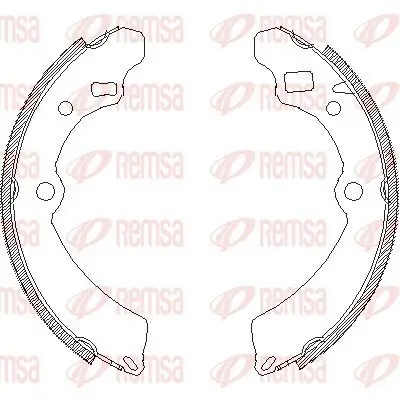 Bremsbacke Hinterachse REMSA 4504.00