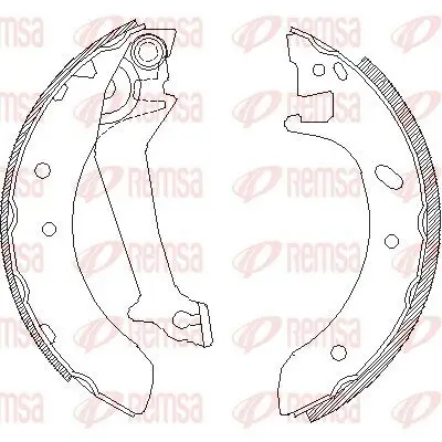 Bremsbacke REMSA 4512.00