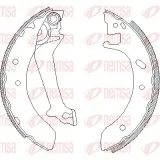 Bremsbacke Hinterachse REMSA 4512.00