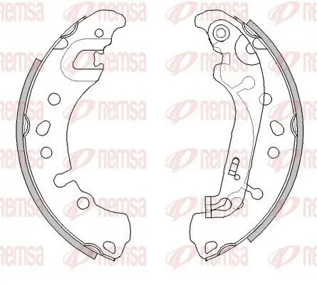 Bremsbacke REMSA 4527.00 Bild Bremsbacke REMSA 4527.00