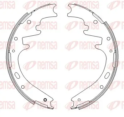 Bremsbacke Hinterachse REMSA 4533.00