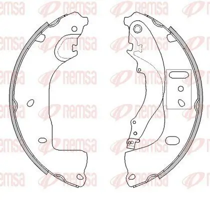 Bremsbacke Hinterachse REMSA 4539.00