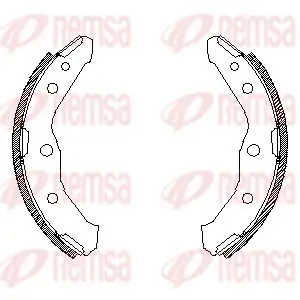 Bremsbacke Hinterachse REMSA 4547.00