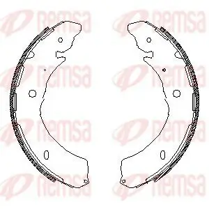Bremsbacke Hinterachse REMSA 4549.00
