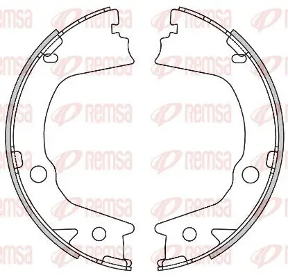 Bremsbacke, Feststellbremse Hinterachse REMSA 4602.00 Bild Bremsbacke, Feststellbremse Hinterachse REMSA 4602.00