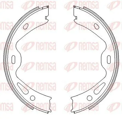 Bremsbacke, Feststellbremse Hinterachse REMSA 4613.00 Bild Bremsbacke, Feststellbremse Hinterachse REMSA 4613.00