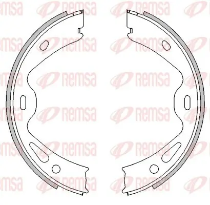 Bremsbacke, Feststellbremse Hinterachse REMSA 4613.00