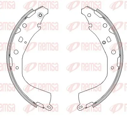 Bremsbacke Hinterachse REMSA 4623.00 Bild Bremsbacke Hinterachse REMSA 4623.00