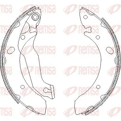 Bremsbacke REMSA 4633.00