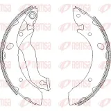 Bremsbacke Hinterachse REMSA 4633.00