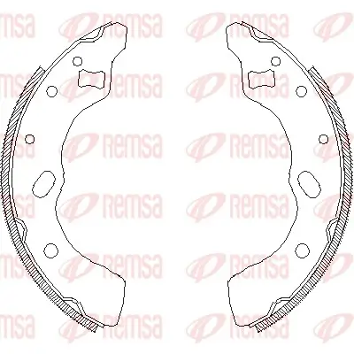 Bremsbacke Hinterachse REMSA 4639.00