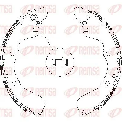 Bremsbacke REMSA 4645.00