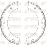 Bremsbacke, Feststellbremse Hinterachse REMSA 4652.00