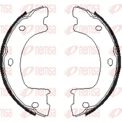 Bremsbacke, Feststellbremse Hinterachse REMSA 4674.00