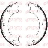 Bremsbacke, Feststellbremse Hinterachse REMSA 4674.00