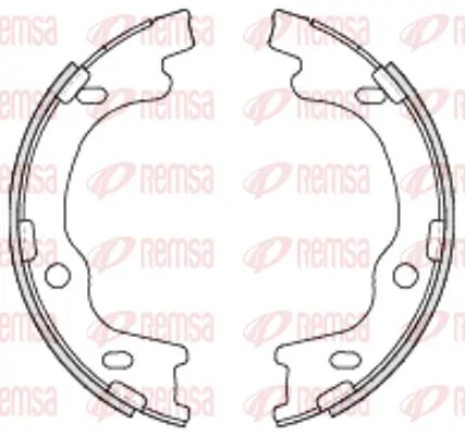 Bremsbacke, Feststellbremse Hinterachse REMSA 4699.00