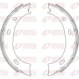 Bremsbacke, Feststellbremse Hinterachse REMSA 4710.01
