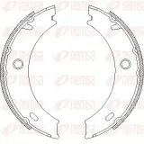 Bremsbacke, Feststellbremse Hinterachse REMSA 4714.01