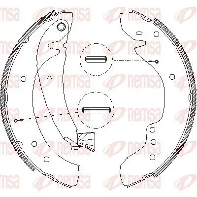 Bremsbacke REMSA 4718.00